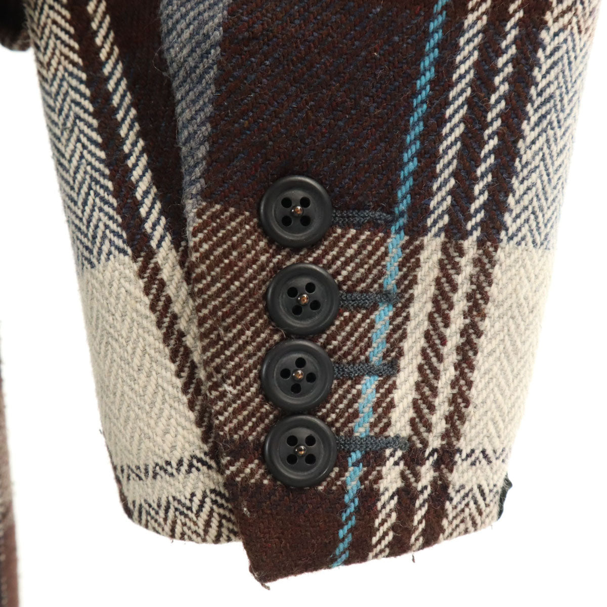 DIESEL ディーゼル チェック コート M ブラウン系 メンズ
