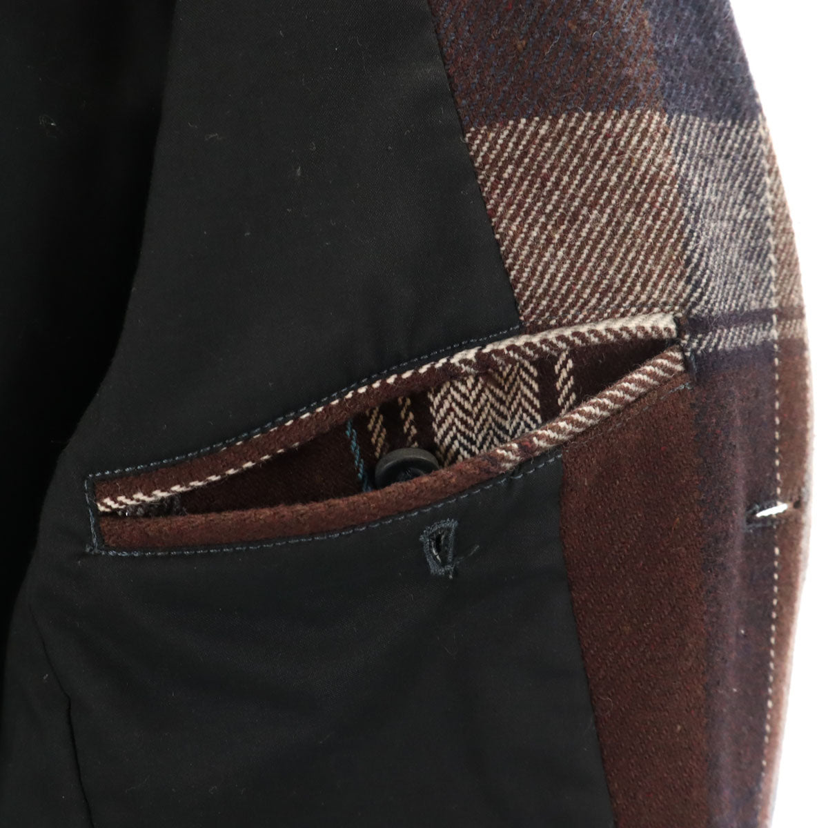 DIESEL ディーゼル チェック コート M ブラウン系 メンズ