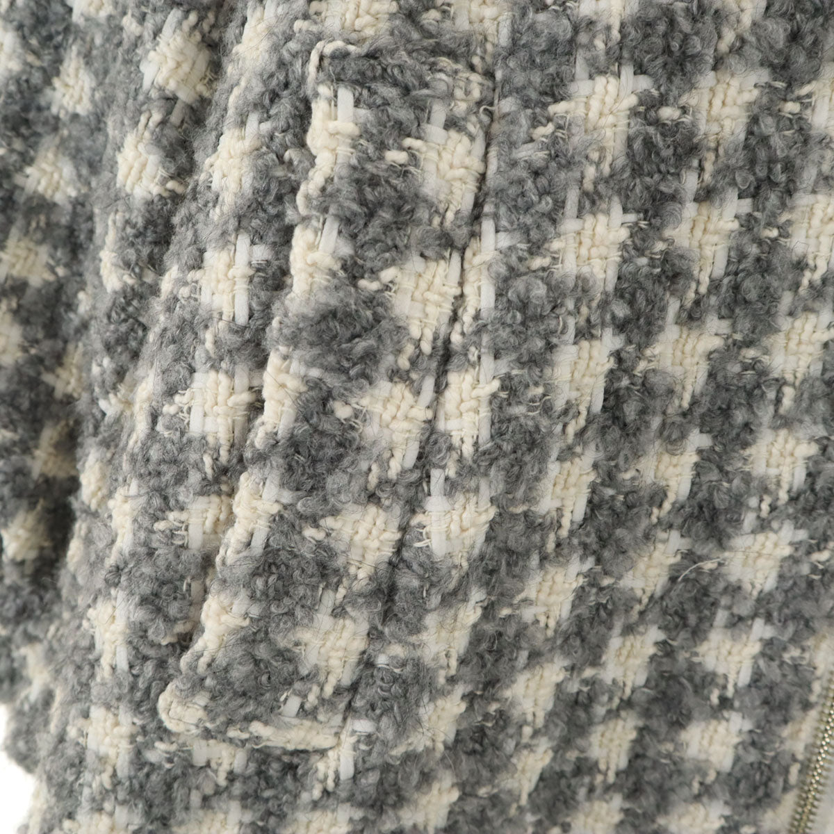 GRACE CLASS グレースクラス チェック ダウンコート 36 グレー系 レディース