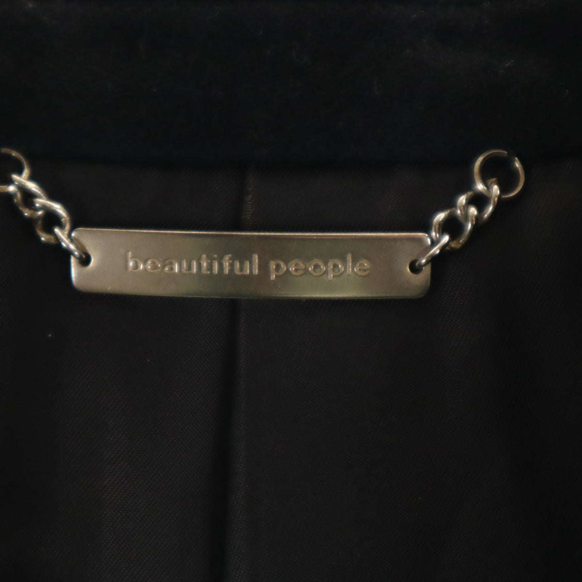 beautiful people ビューティフルピープル チェスターコート 36 ブラック レディース