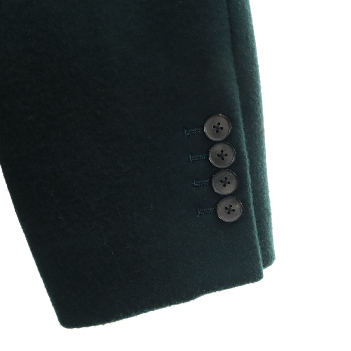 UNITED TOKYO ユナイテッドトウキョウ 日本製 メルトン チェスターコート 3 深緑 メンズ