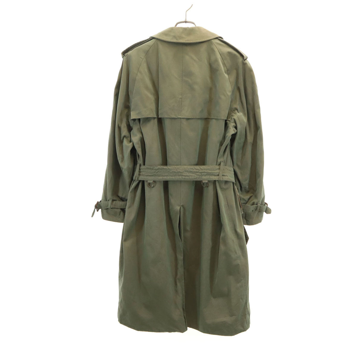 Aquascutum アクアスキュータム 80s 70s イングランド製 ヴィンテージ ライナー付き トレンチコート カーキ メンズ