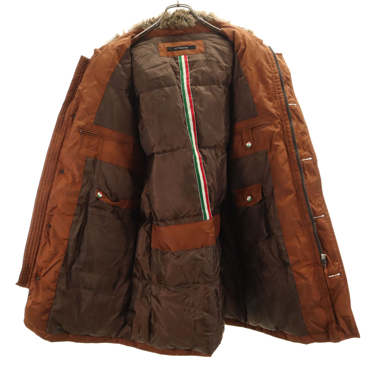 INTERMEZZO インターメッツォ ダウン モッズコート LL ブラウン メンズ