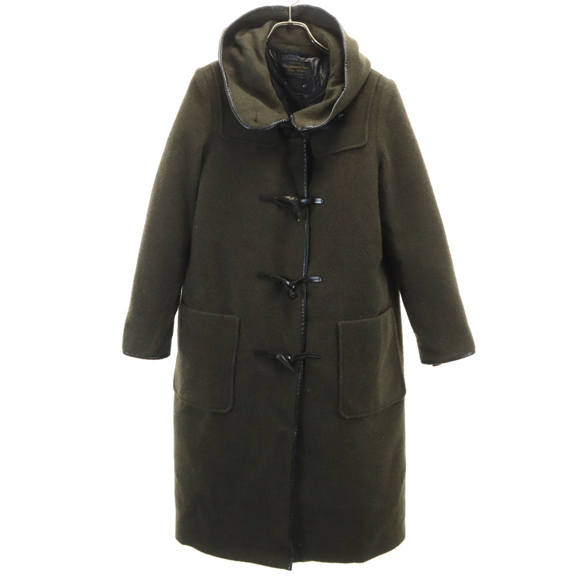 nano universe ナノユニバース 西川ダウン ダッフルコート 38 カーキ ダウンライナー付き レディース