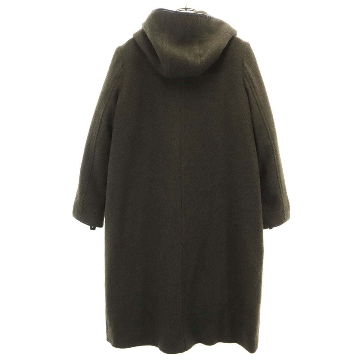 nano universe ナノユニバース 西川ダウン ダッフルコート 38 カーキ ダウンライナー付き レディース