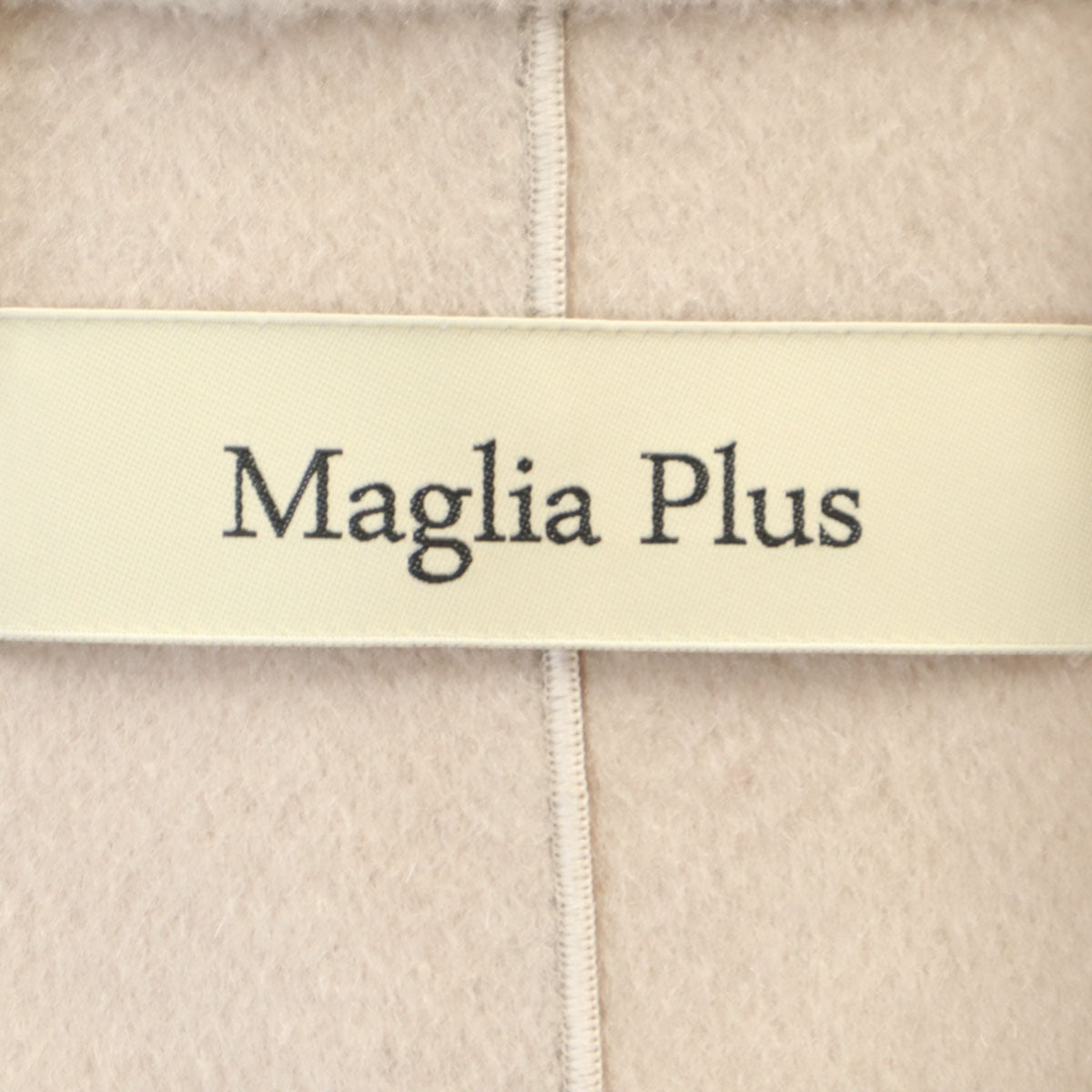 Maglia Plus マリアプラス サイドボタン ウールケープ コート F ベージュ レディース