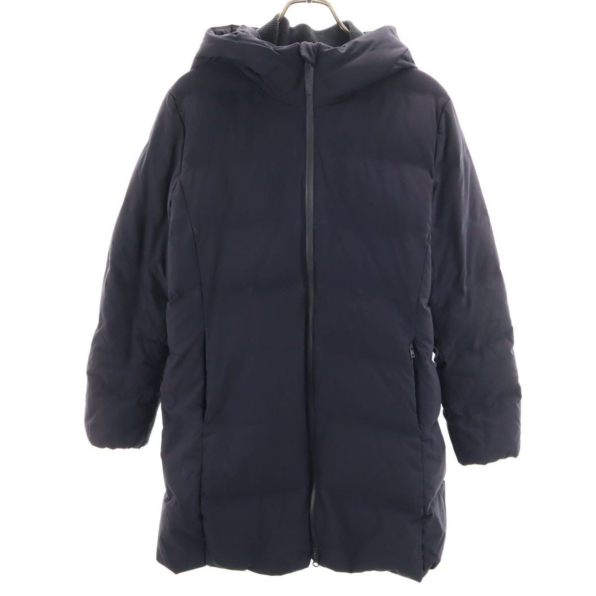 UNIQLO ユニクロ シームレス ダウンコート L ネイビー レディース