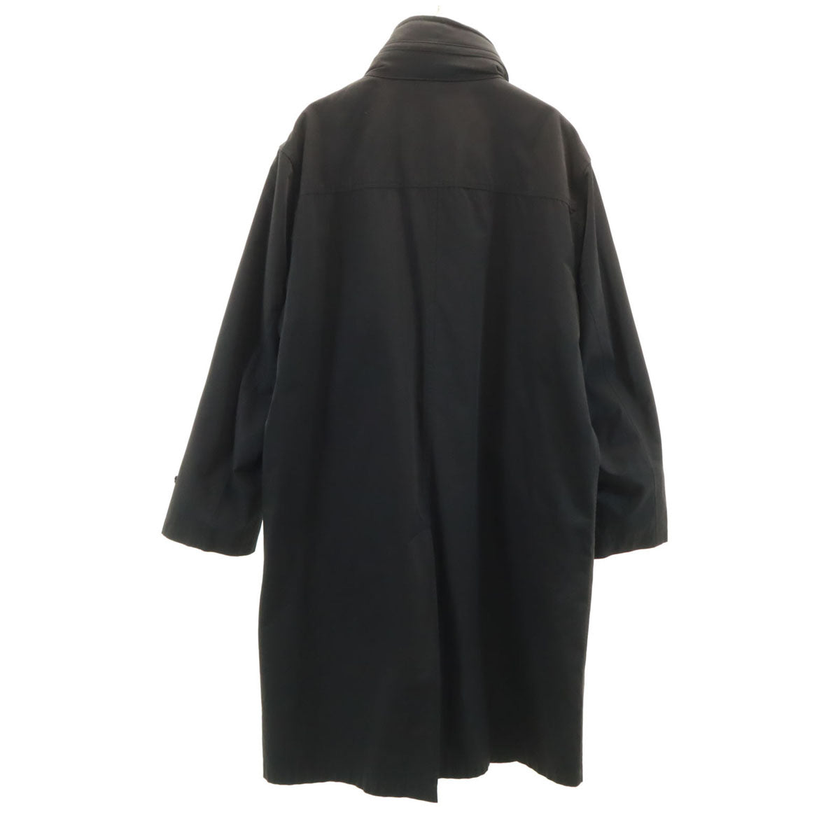BURBERRY LONDON バーバリーロンドン 日本製 スタンドカラー コート M チャコールブラック ライナー付き 三陽商会 メンズ