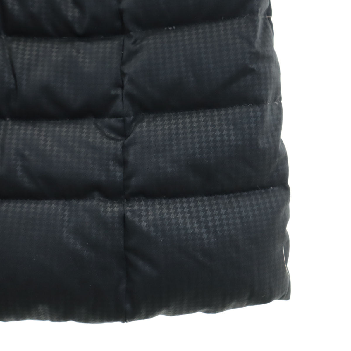 BALMAIN バルマン ハウンドトゥース柄 ダウンコート M ブラック系 千鳥格子 レディース