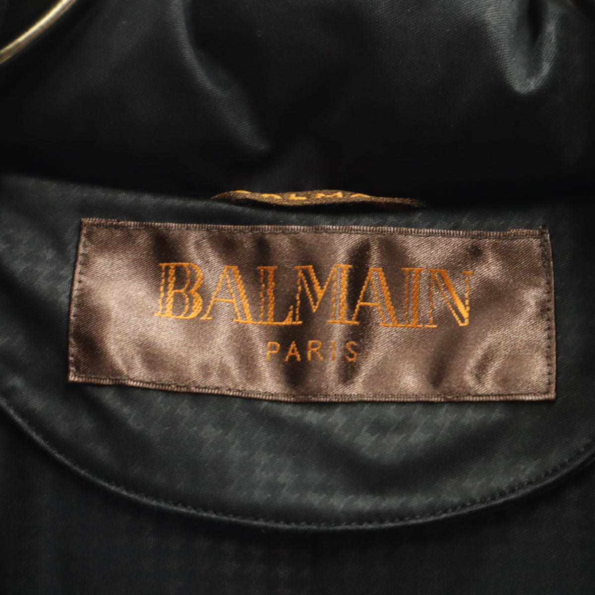 BALMAIN バルマン ハウンドトゥース柄 ダウンコート M ブラック系 千鳥格子 レディース