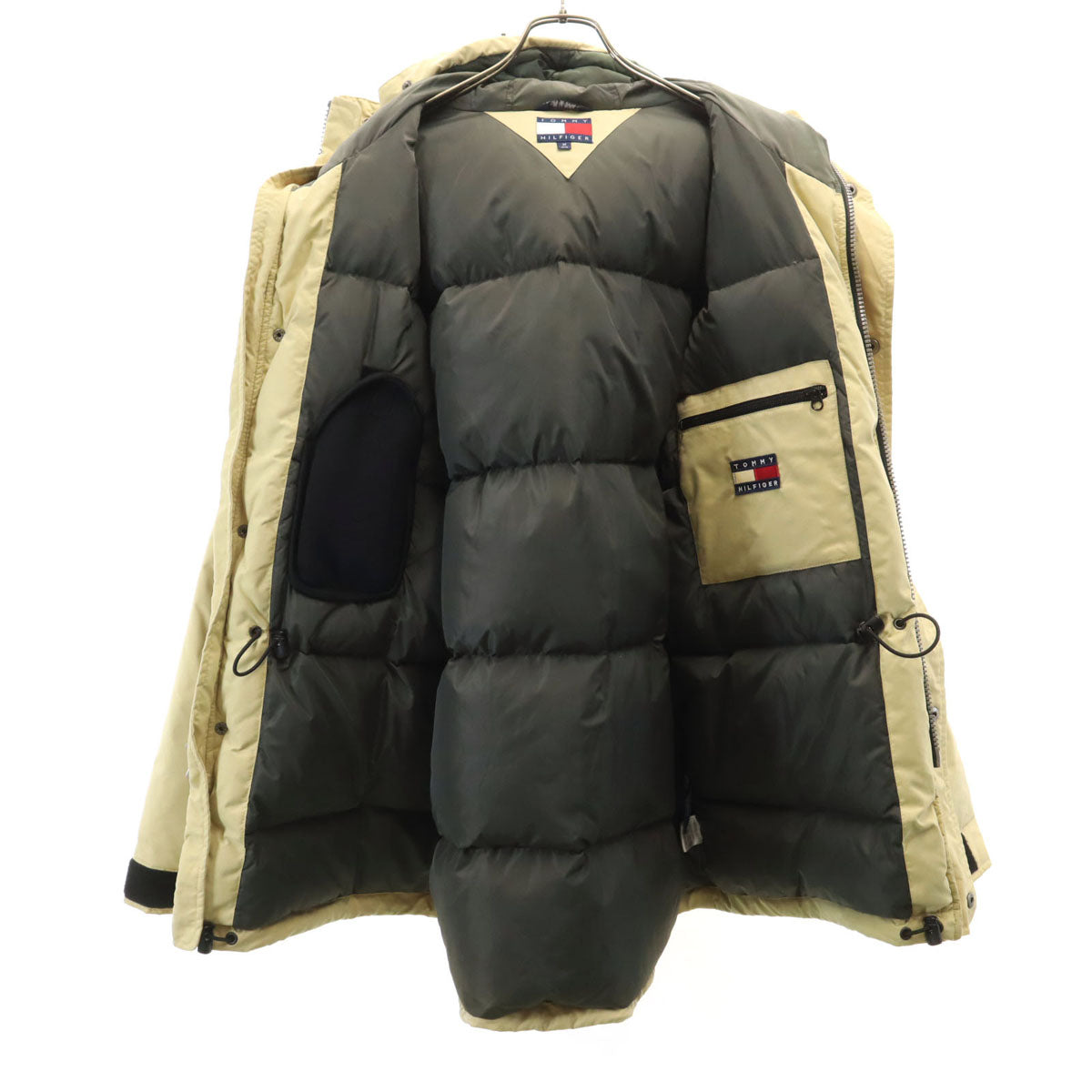 TOMMY HILFIGER トミーヒルフィガー 90s オールド ダウンジャケット M イエロー系 メンズ