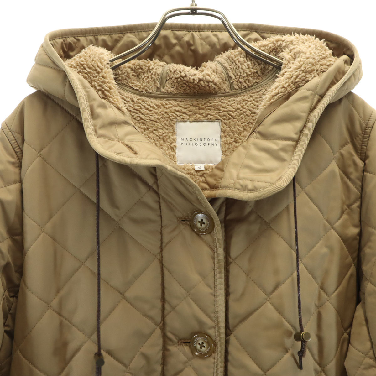 MACKINTOSH PHILOSOPHY マッキントッシュフィロソフィー キルティングコート 40 ベージュ レディース