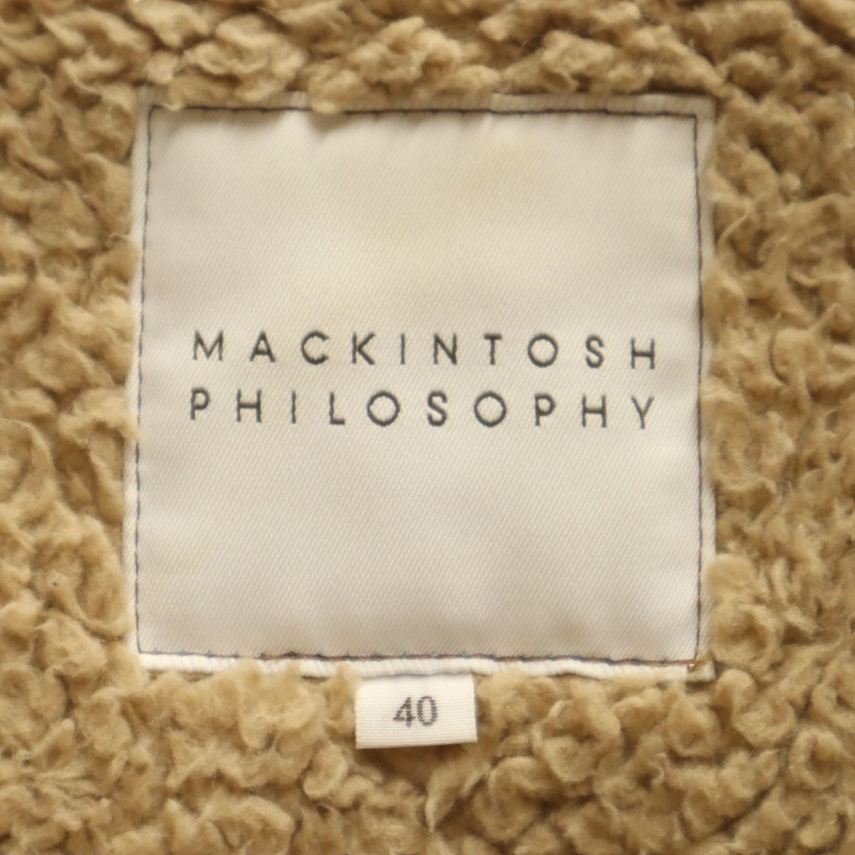 MACKINTOSH PHILOSOPHY マッキントッシュフィロソフィー キルティングコート 40 ベージュ レディース