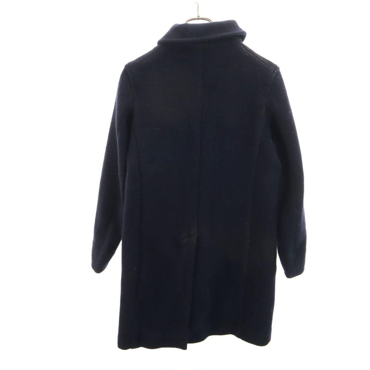 Danton ダントン 日本製 ウールモッサ ロングコート 36 ネイビー レディース