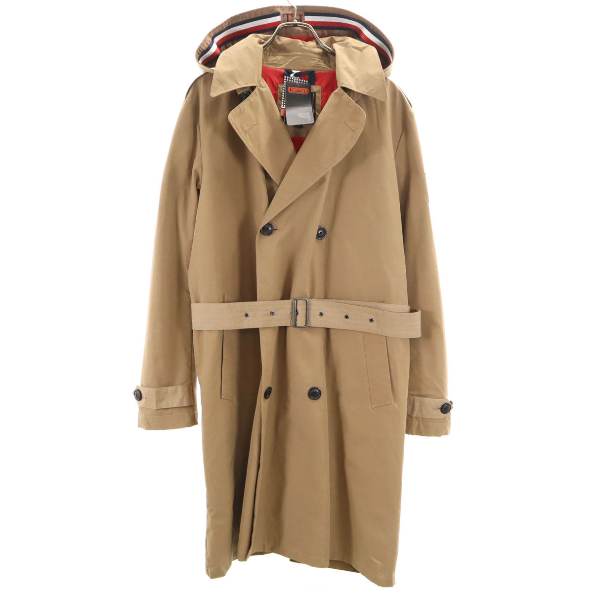未使用 TOMMY HILFIGER トミーヒルフィガー フーデット トレンチコート M ベージュ メンズ