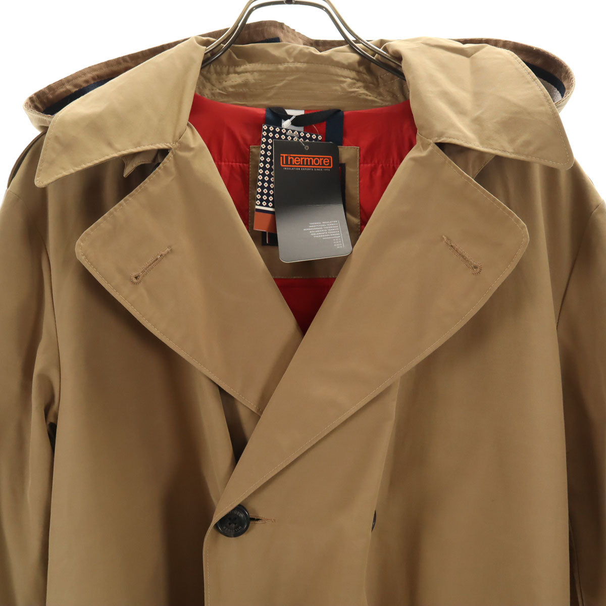 未使用 TOMMY HILFIGER トミーヒルフィガー フーデット トレンチコート M ベージュ メンズ
