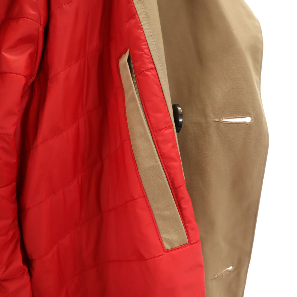 未使用 TOMMY HILFIGER トミーヒルフィガー フーデット トレンチコート M ベージュ メンズ