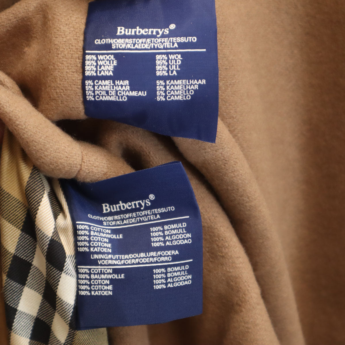 Burberrys バーバリーズ 90s 英国製 オールド ステンカラーコート 46 ベージュ ライナー付き メンズ