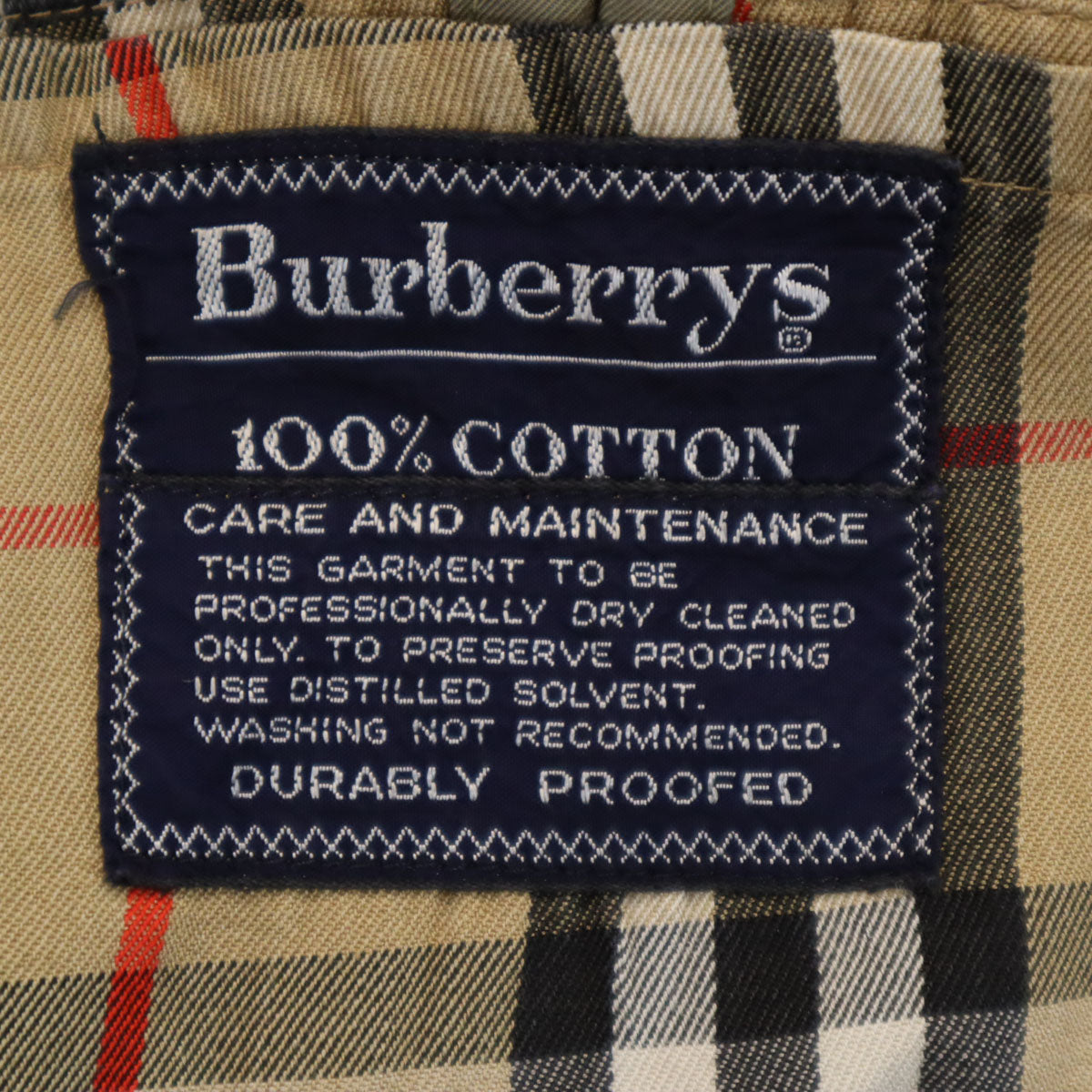 Burberrys バーバリーズ 80s 英国製 ヴィンテージ ステンカラーコート オリーブ メンズ