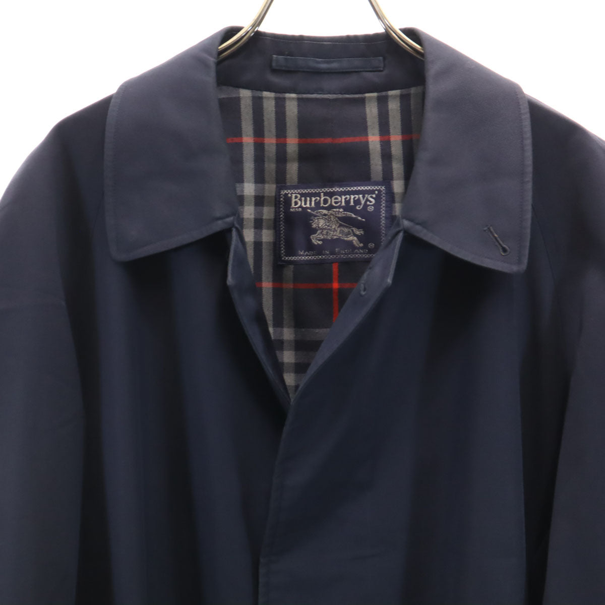 Burberrys バーバリーズ 90s 英国製 オールド ステンカラーコート 46 ネイビー メンズ