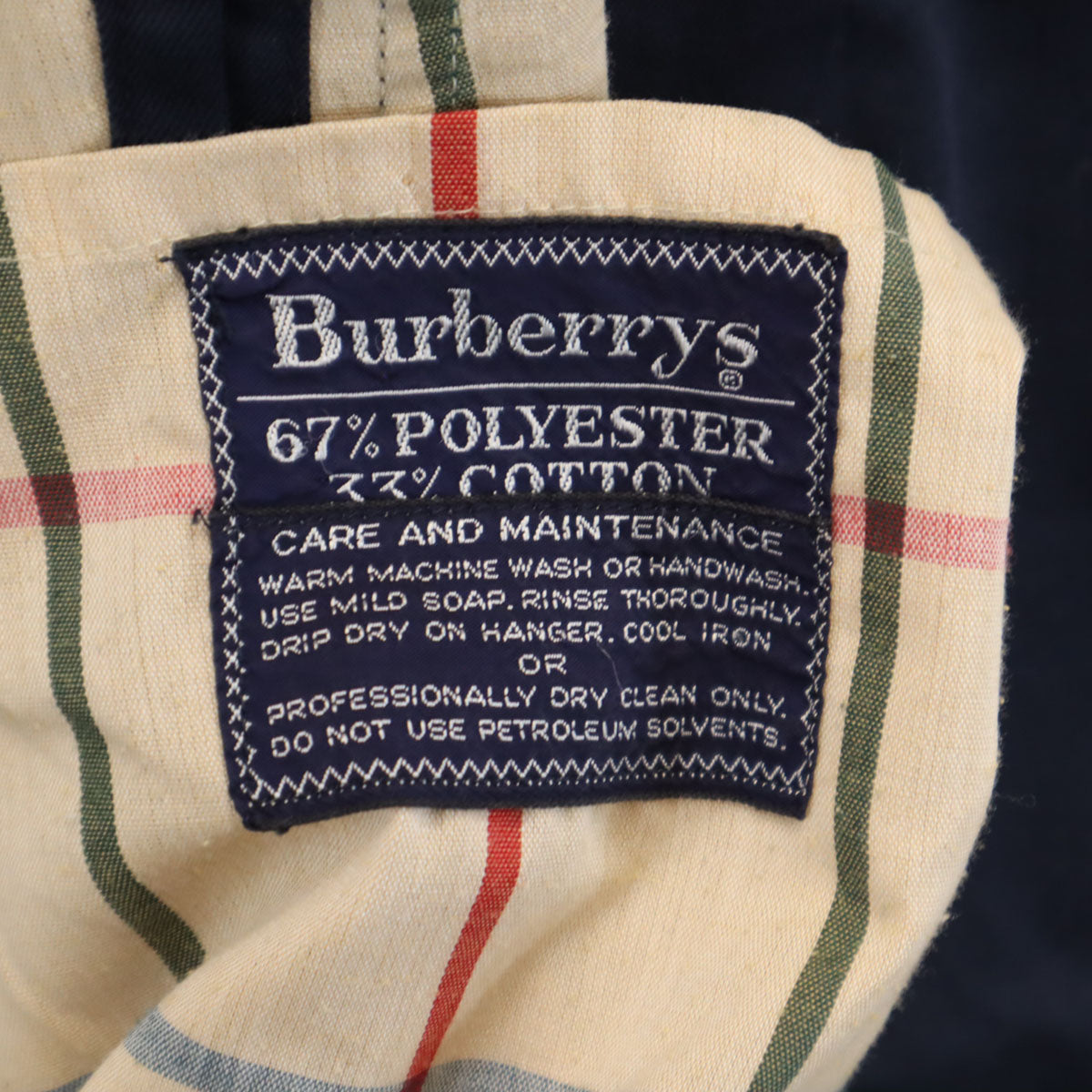 Burberrys バーバリーズ 80s 英国製 ヴィンテージ ステンカラーコート ネイビー メンズ