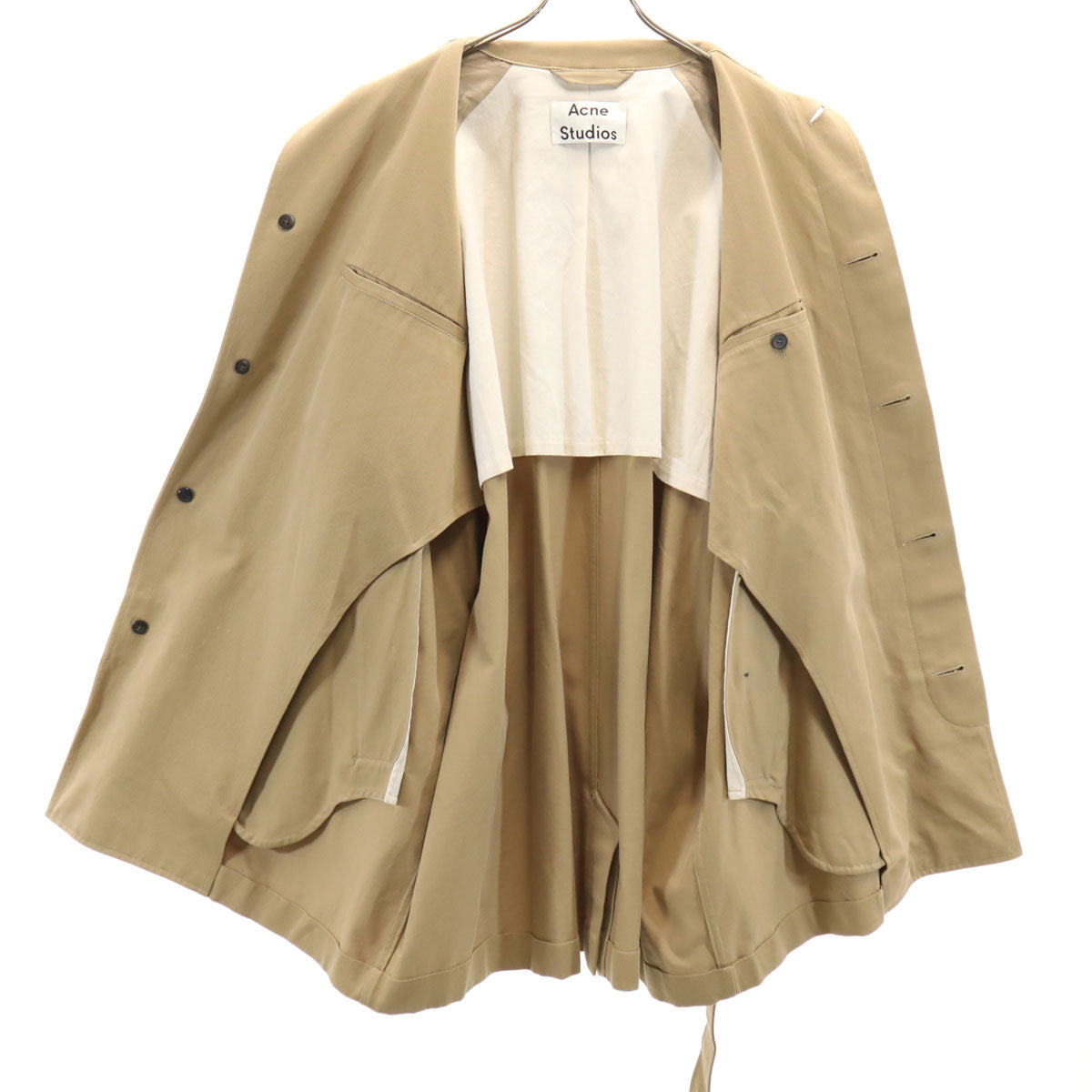 ACNE STUDIOS アクネストゥディオズ ステンカラーコート 46 ベージュ メンズ