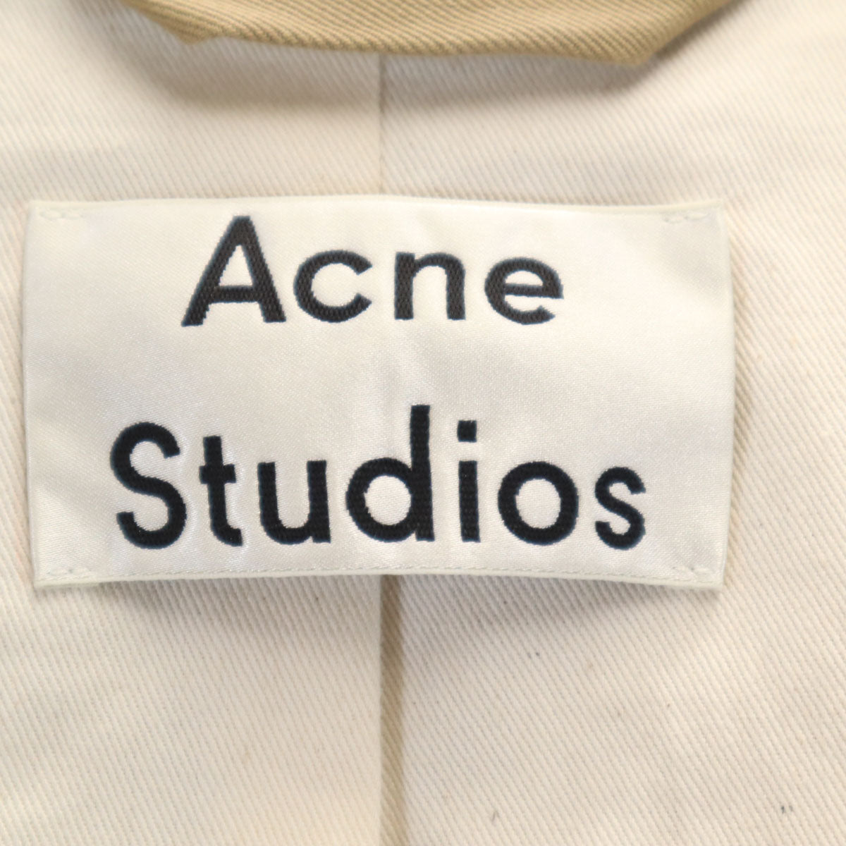 ACNE STUDIOS アクネストゥディオズ ステンカラーコート 46 ベージュ メンズ
