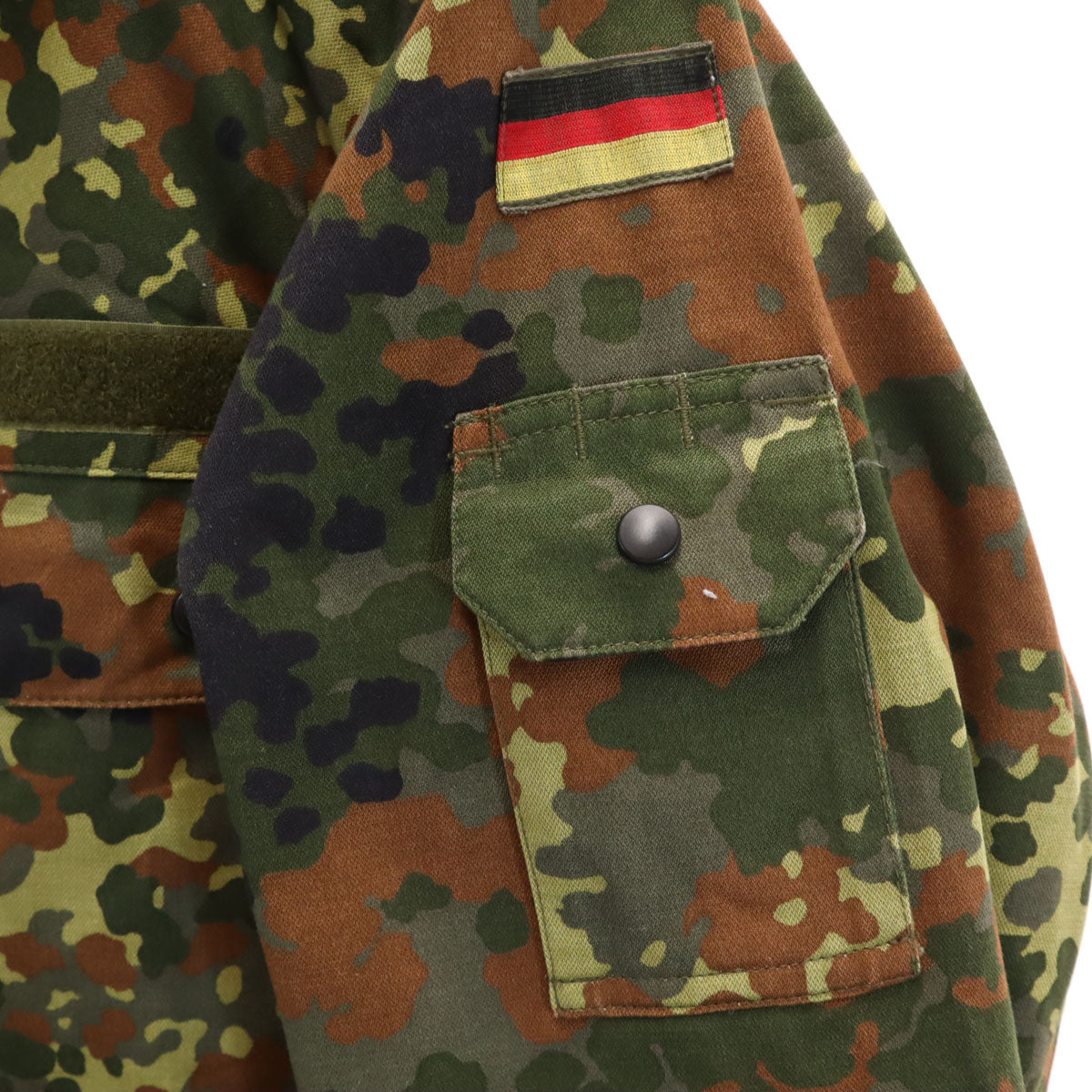 GERMAN MILITARY ドイツ軍 00s 2001年 オールド フレクターカモ フィールド コート 6 カーキ 迷彩 ミリタリー モッズ レディース