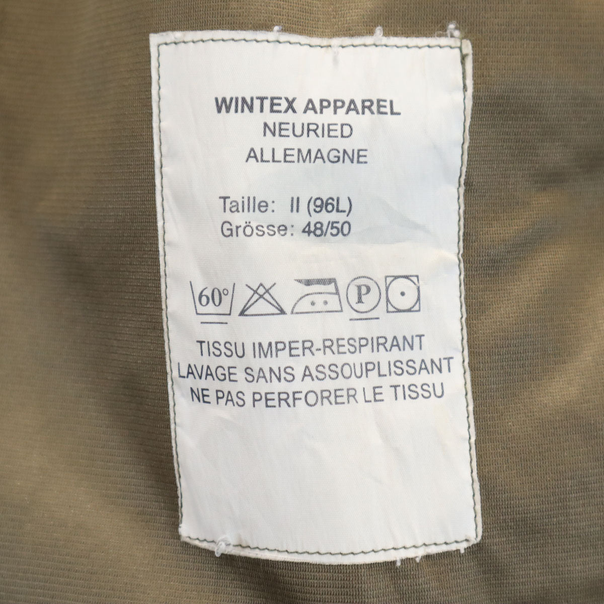 FRENCH ARMY フランス軍 カモフラ柄 レインジャケット 96L カーキ 迷彩 メンズ