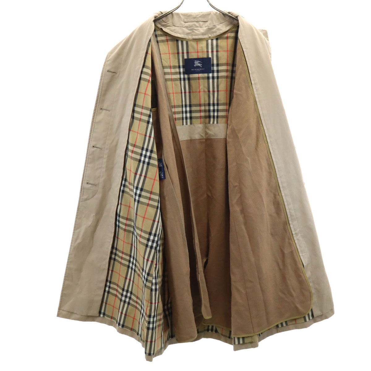 BURBERRY LONDON バーバリーロンドン ステンカラーコート 6 ベージュ ライナー付き レディース