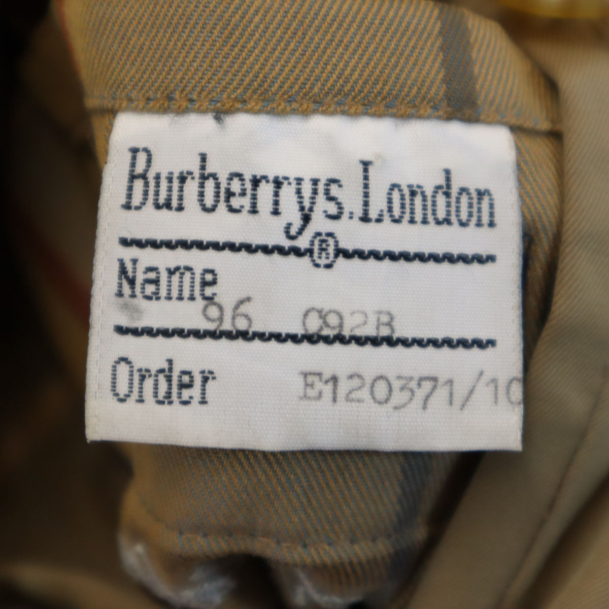 Burberrys バーバリーズ 90s 英国製 オールド ステンカラーコート 96 C92B モカブラウン ライナー付き メンズ