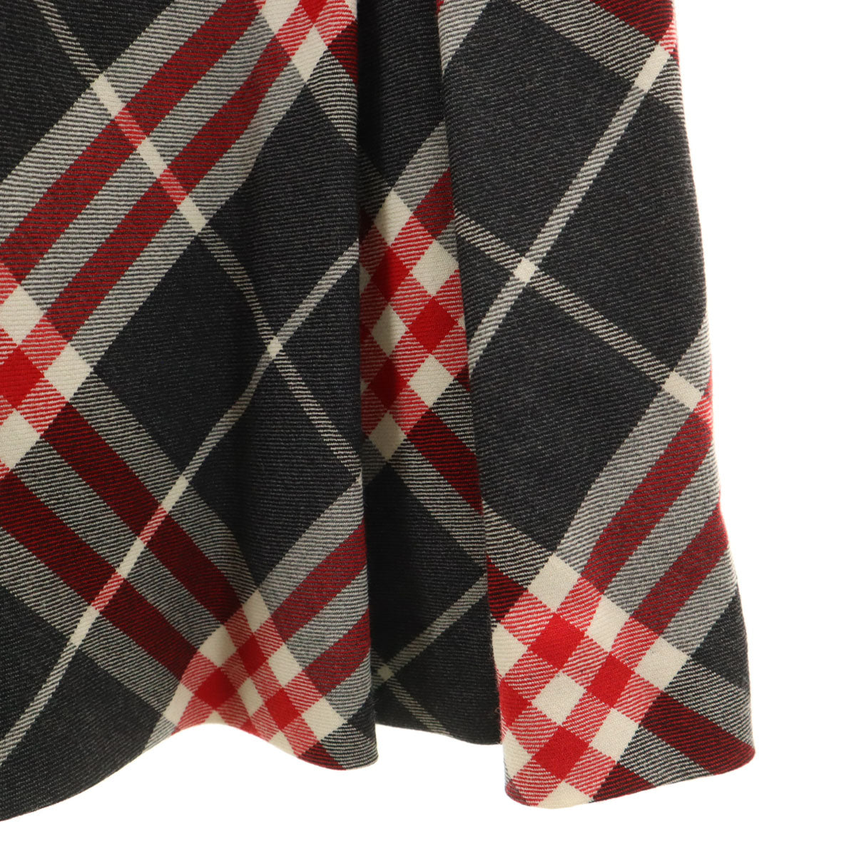 BURBERRY LONDON BLUE LABEL バーバリー ロンドン ブルーレーベル 日本製 チェック柄 ノースリーブ ワンピース 38 チャコールグレー 三陽商会 レディース
