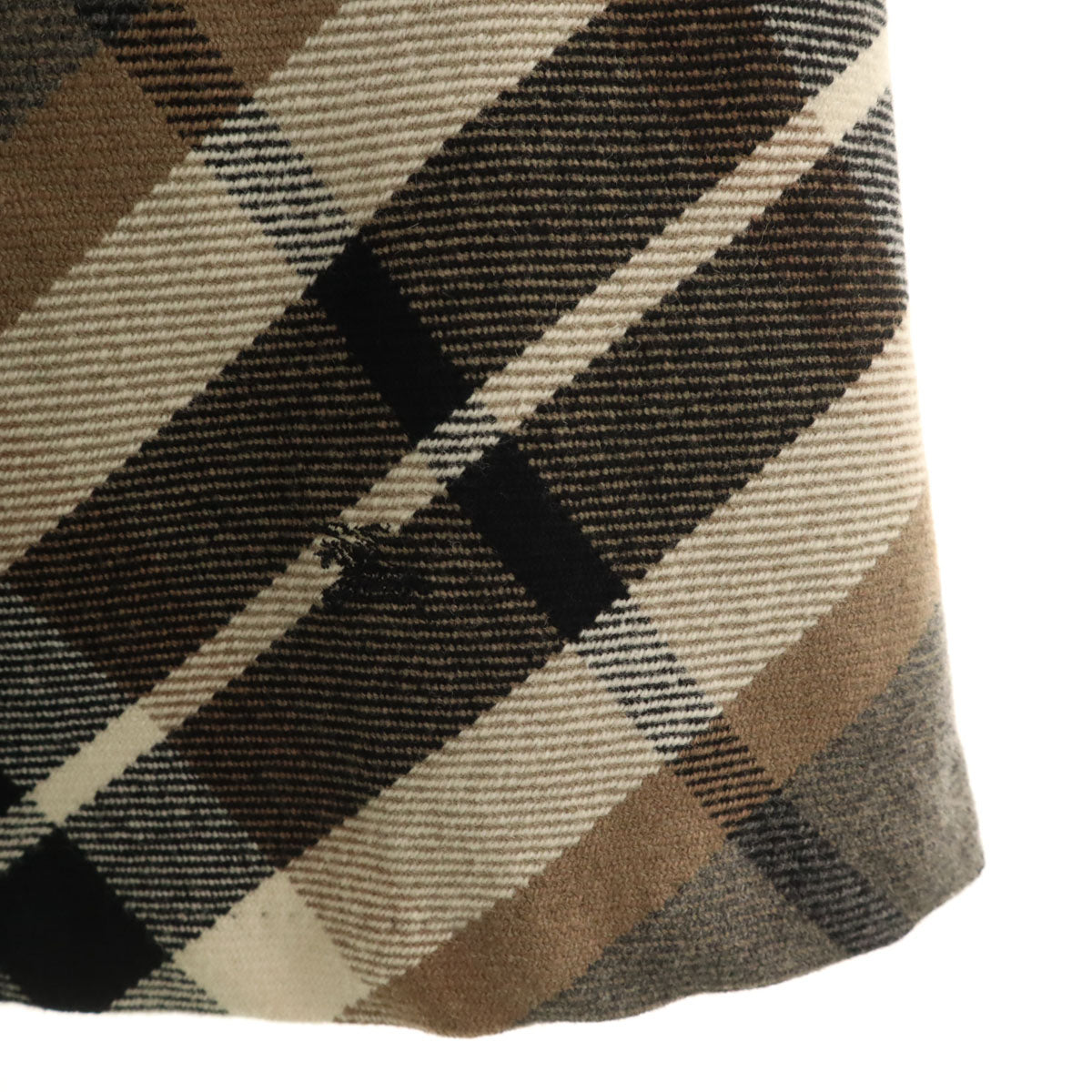 BURBERRY LONDON BLUE LABEL バーバリー ロンドン ブルーレーベル チェック柄 ノースリーブ ミニワンピース 36 グレー 三陽商会 レディース