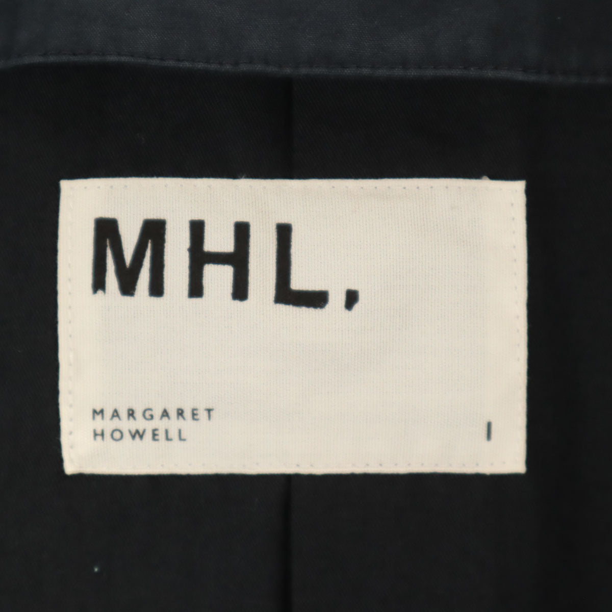 MHL. エムエイチエル ステンカラーコート 1 ネイビー マーガレットハウエル レディース