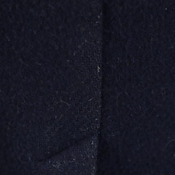 ダントン ウールブレンド ロゴ刺繍 コート 40 ネイビー Danton レディース