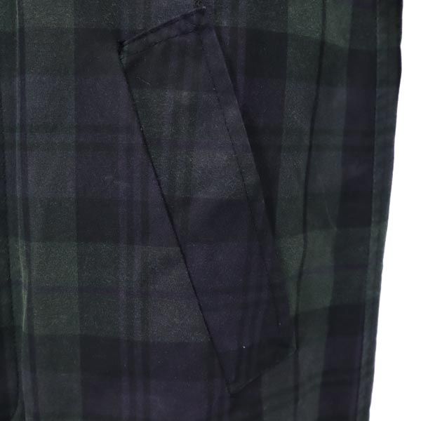 COMMONPEOPLE コモンピープル ウールブレンド チェック柄 コート S ネイビー×緑 メンズ