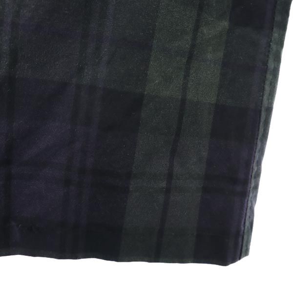 COMMONPEOPLE コモンピープル ウールブレンド チェック柄 コート S ネイビー×緑 メンズ