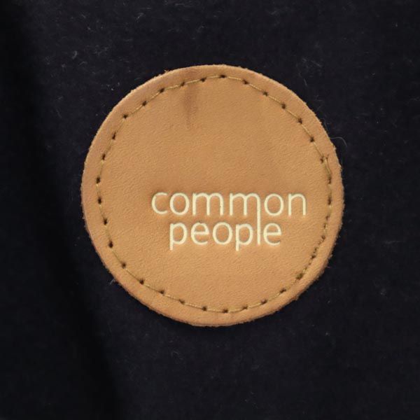 COMMONPEOPLE コモンピープル ウールブレンド チェック柄 コート S ネイビー×緑 メンズ