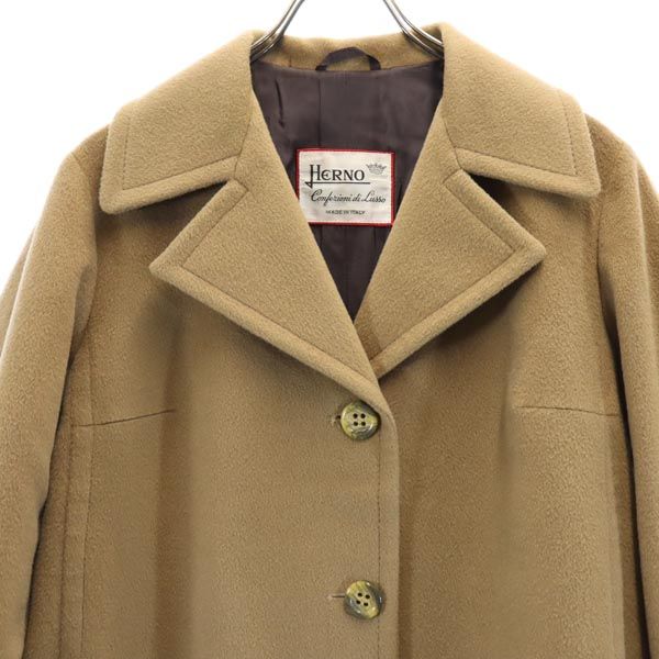 Herno ヘルノ イタリア製 カシミヤブレンド コート ベージュ レディース