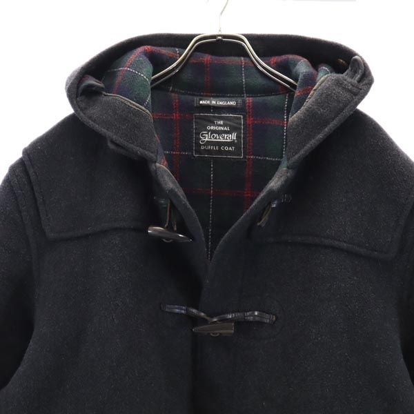 Gloverall グローバーオール 英国製 ウールブレンド ダッフルコート 44 グレー レディース