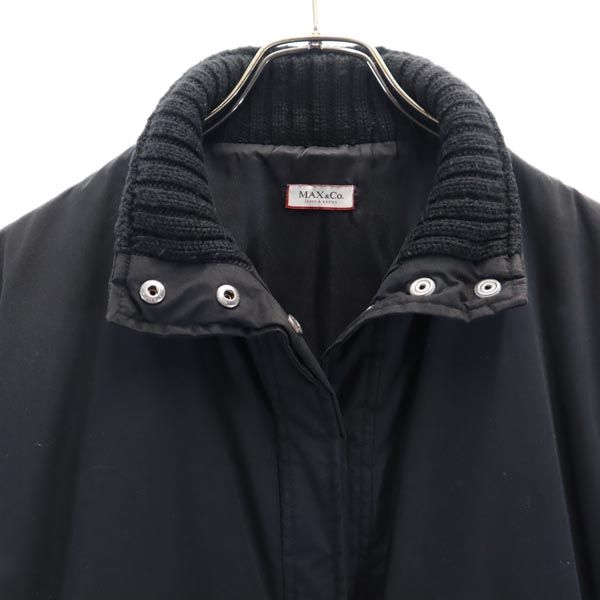 MAX&CO マックスアンドコー コート 40 黒 薄中綿入り レディース