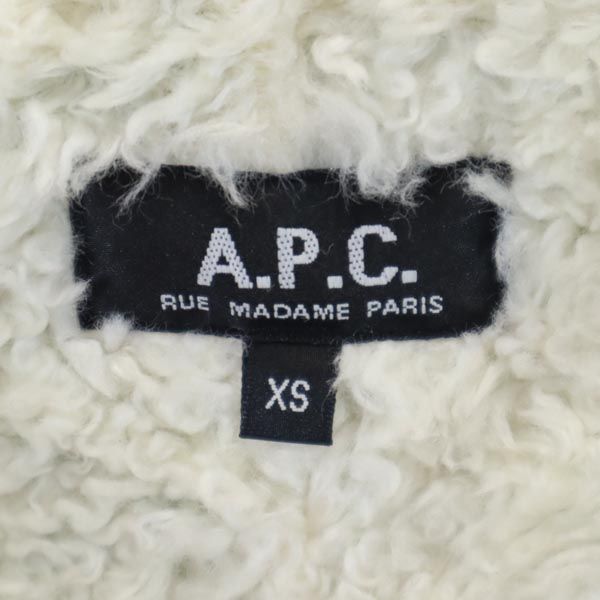 アーペーセー 2WAY 中綿コート XS ネイビー A.P.C. 裏ボア ライナー付き メンズ