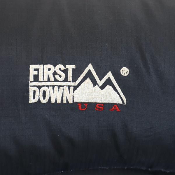ファーストダウン ダウンコート L 黒 FIRSTDOWN メンズ