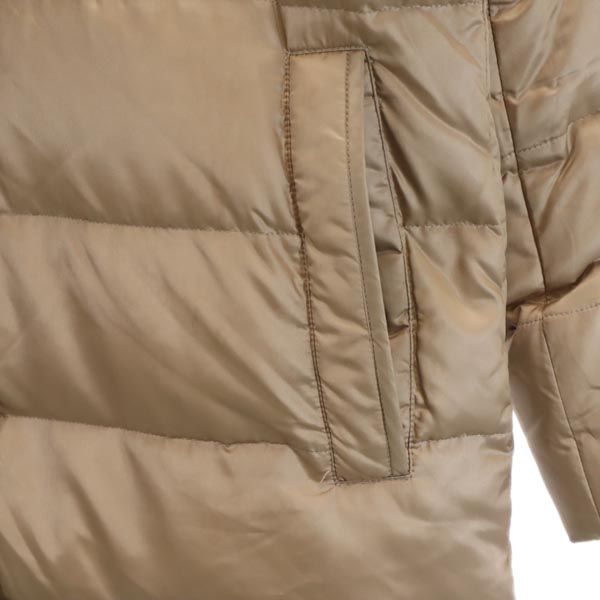 MACKINTOSH PHILOSOPHY マッキントッシュフィロソフィー ロング ダウンジャケット 38 ベージュ レディース