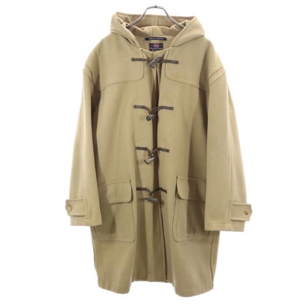 SLAP SHOT スラップショット 英国製 ウールブレンド ダッフルコート S ベージュ系 メンズ