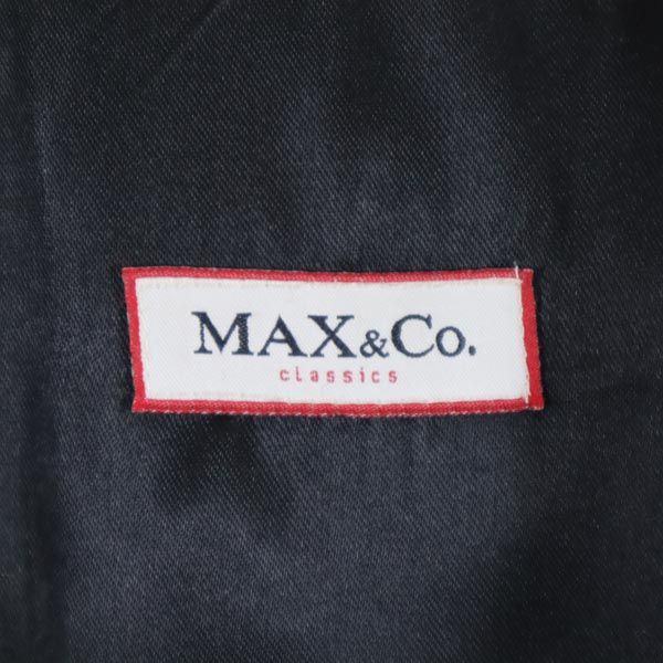 マックスアンドコー イタリア製 モヘヤ ウールブレンド コート 38 グレー系 MAX&CO ウエストリボン レディース