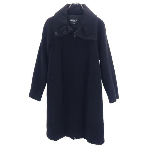 MAX&CO マックスアンドコー 2WAY ロングコート 38 黒 レディース