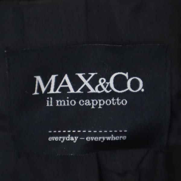 MAX&CO マックスアンドコー 2WAY ロングコート 38 黒 レディース