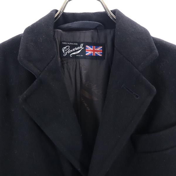 Gloverall グローバーオール 英国製 チェスターコート 黒 メンズ