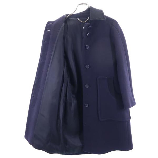 MAX&CO マックスアンドコー ウールブレンド コート 36 紺×黒 レディース